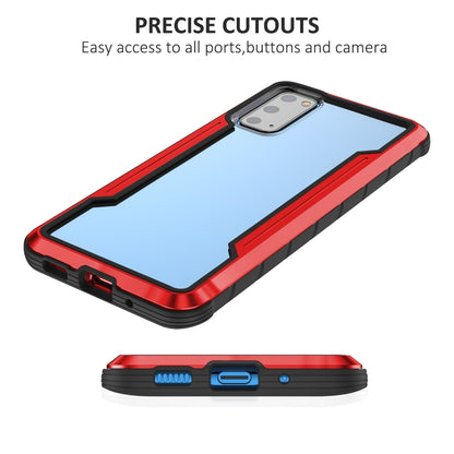For Samsung Galaxy S20 iPAKY Thunder Series Aluminum Frame + TPU Bumper + Clear PC Shockproof Case(Black + Red) - Galaxy Phone Cases by iPAKY | Online Shopping UK | buy2fix