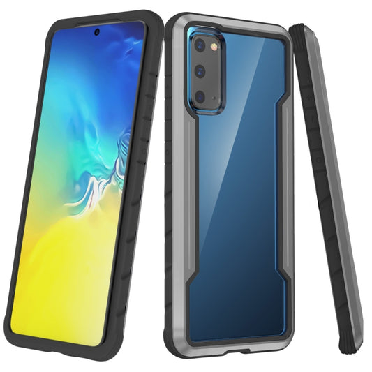 For Samsung Galaxy S20 Plus iPAKY Thunder Series Aluminum Frame + TPU Bumper + Clear PC Shockproof Case(Black + Grey) - Galaxy Phone Cases by iPAKY | Online Shopping UK | buy2fix