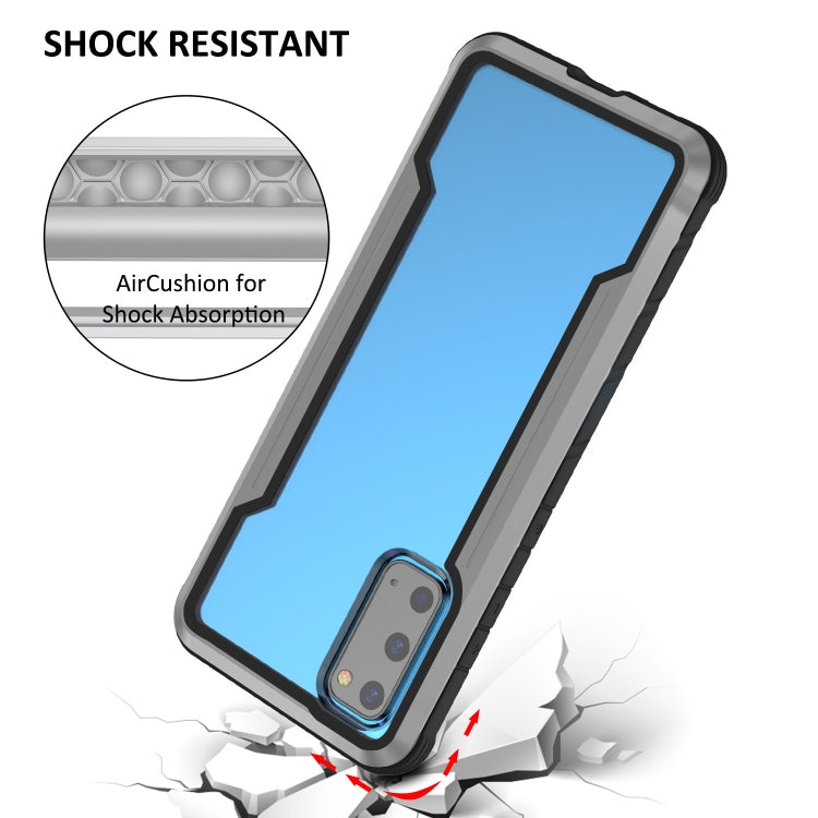 For Samsung Galaxy S20 Plus iPAKY Thunder Series Aluminum Frame + TPU Bumper + Clear PC Shockproof Case(Black + Grey) - Galaxy Phone Cases by iPAKY | Online Shopping UK | buy2fix