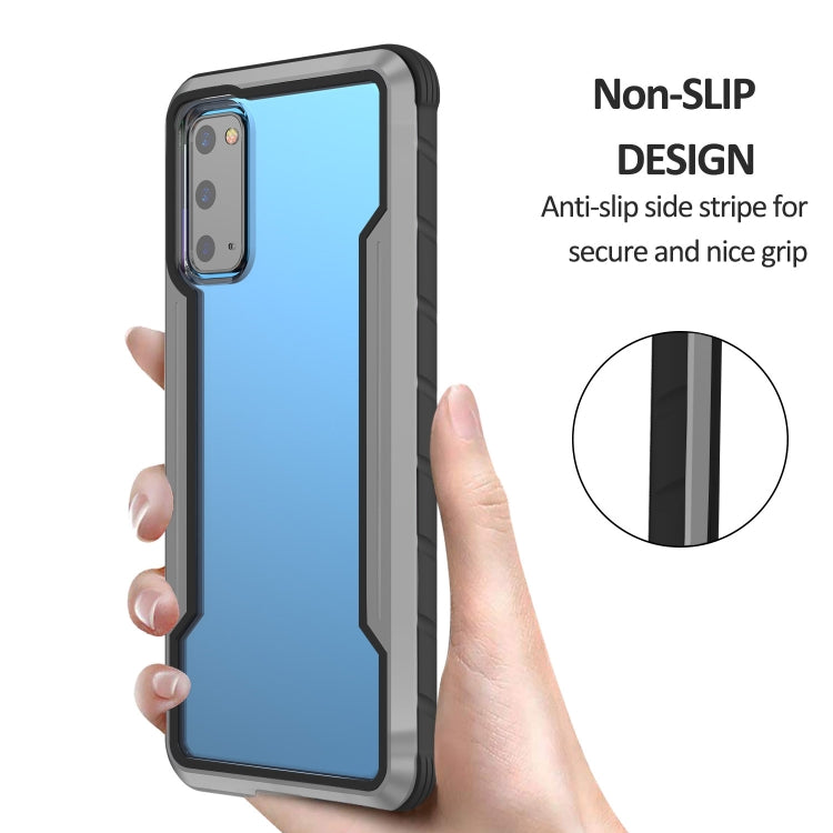 For Samsung Galaxy S20 Plus iPAKY Thunder Series Aluminum Frame + TPU Bumper + Clear PC Shockproof Case(Black + Grey) - Galaxy Phone Cases by iPAKY | Online Shopping UK | buy2fix