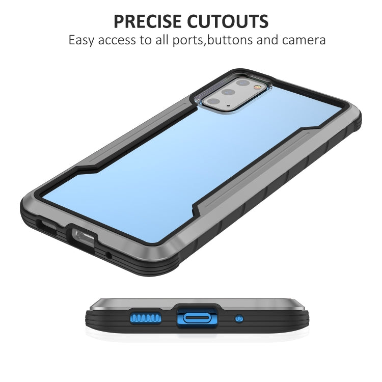 For Samsung Galaxy S20 Plus iPAKY Thunder Series Aluminum Frame + TPU Bumper + Clear PC Shockproof Case(Black + Grey) - Galaxy Phone Cases by iPAKY | Online Shopping UK | buy2fix