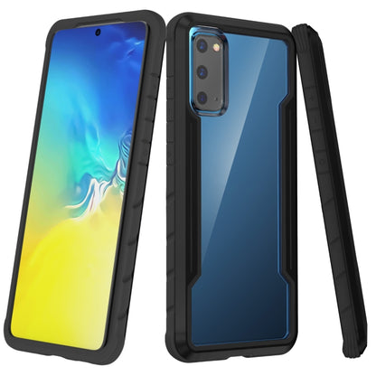 For Samsung Galaxy S20 Ultra iPAKY Thunder Series Aluminum Frame + TPU Bumper + Clear PC Shockproof Case(Black) - Galaxy Phone Cases by iPAKY | Online Shopping UK | buy2fix