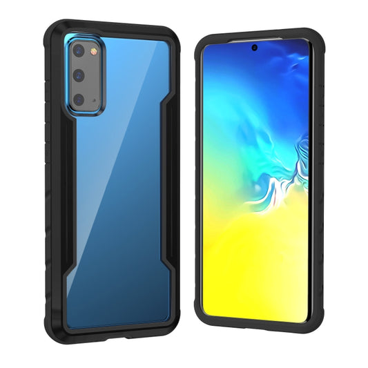 For Samsung Galaxy S20 Ultra iPAKY Thunder Series Aluminum Frame + TPU Bumper + Clear PC Shockproof Case(Black) - Galaxy Phone Cases by iPAKY | Online Shopping UK | buy2fix