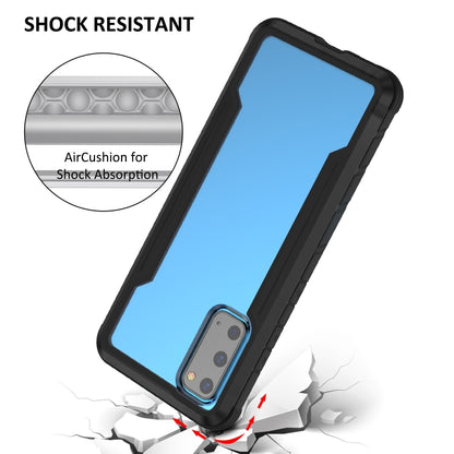 For Samsung Galaxy S20 Ultra iPAKY Thunder Series Aluminum Frame + TPU Bumper + Clear PC Shockproof Case(Black) - Galaxy Phone Cases by iPAKY | Online Shopping UK | buy2fix