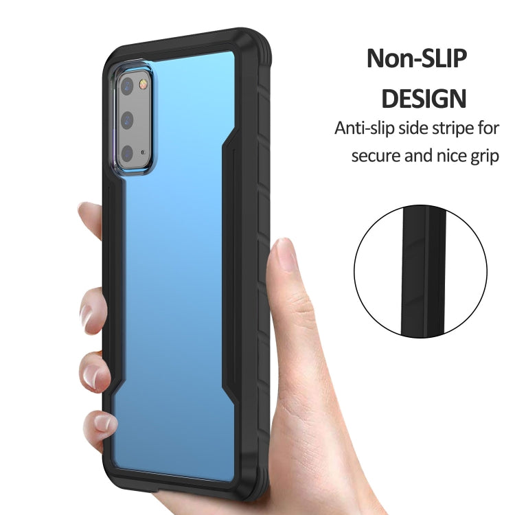 For Samsung Galaxy S20 Ultra iPAKY Thunder Series Aluminum Frame + TPU Bumper + Clear PC Shockproof Case(Black) - Galaxy Phone Cases by iPAKY | Online Shopping UK | buy2fix