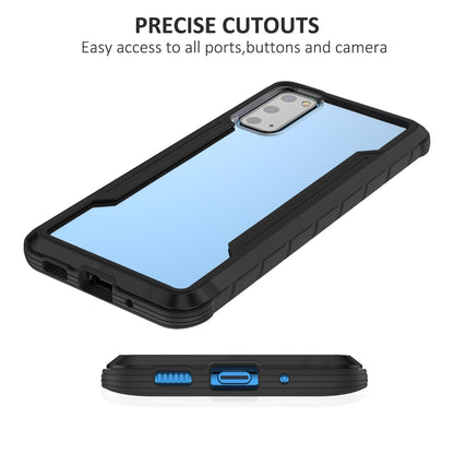 For Samsung Galaxy S20 Ultra iPAKY Thunder Series Aluminum Frame + TPU Bumper + Clear PC Shockproof Case(Black) - Galaxy Phone Cases by iPAKY | Online Shopping UK | buy2fix
