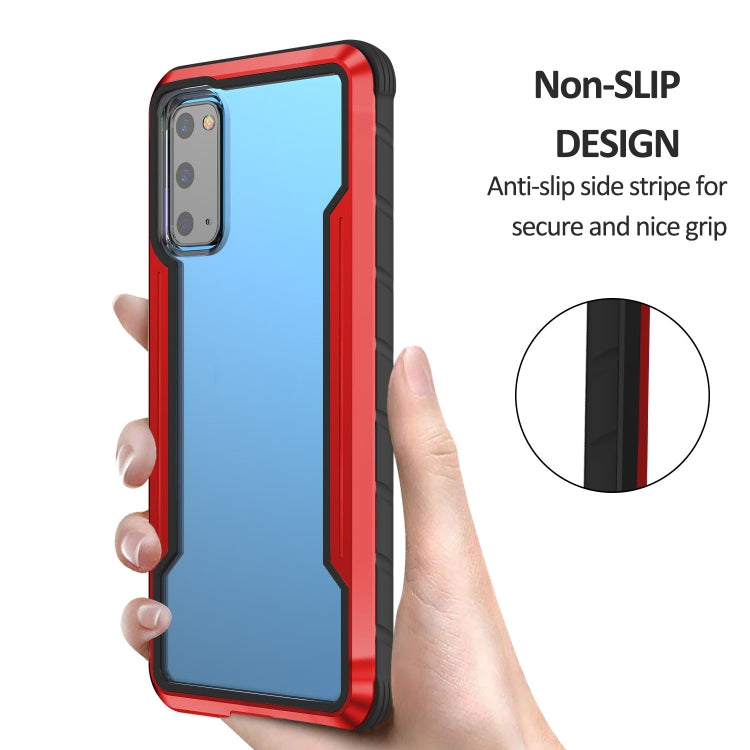 For Samsung Galaxy S20 Ultra iPAKY Thunder Series Aluminum Frame + TPU Bumper + Clear PC Shockproof Case(Black + Red) - Galaxy Phone Cases by iPAKY | Online Shopping UK | buy2fix