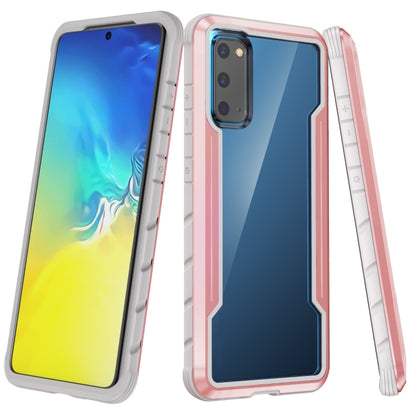 For Samsung Galaxy S20 Ultra iPAKY Thunder Series Aluminum Frame + TPU Bumper + Clear PC Shockproof Case(Rose Gold) - Galaxy Phone Cases by iPAKY | Online Shopping UK | buy2fix