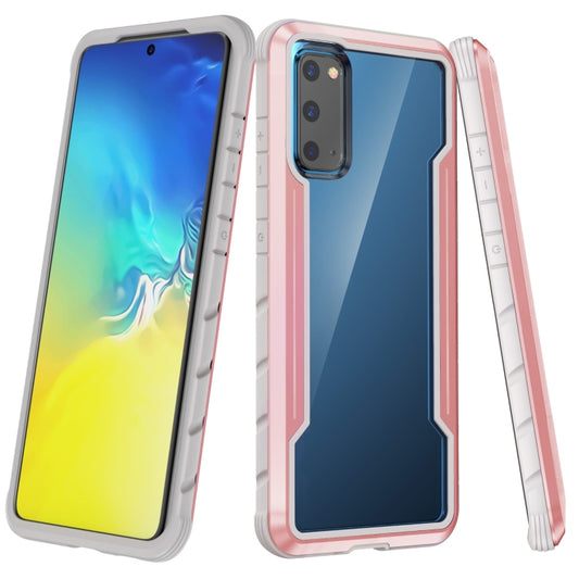 For Samsung Galaxy S20 Ultra iPAKY Thunder Series Aluminum Frame + TPU Bumper + Clear PC Shockproof Case(Rose Gold) - Galaxy Phone Cases by iPAKY | Online Shopping UK | buy2fix
