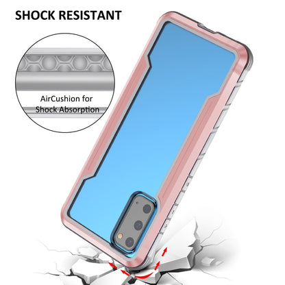 For Samsung Galaxy S20 Ultra iPAKY Thunder Series Aluminum Frame + TPU Bumper + Clear PC Shockproof Case(Rose Gold) - Galaxy Phone Cases by iPAKY | Online Shopping UK | buy2fix