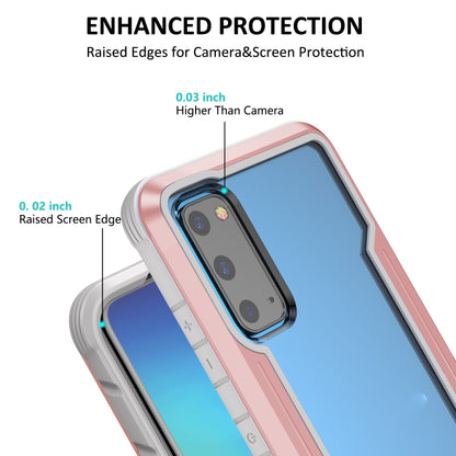 For Samsung Galaxy S20 Ultra iPAKY Thunder Series Aluminum Frame + TPU Bumper + Clear PC Shockproof Case(Rose Gold) - Galaxy Phone Cases by iPAKY | Online Shopping UK | buy2fix
