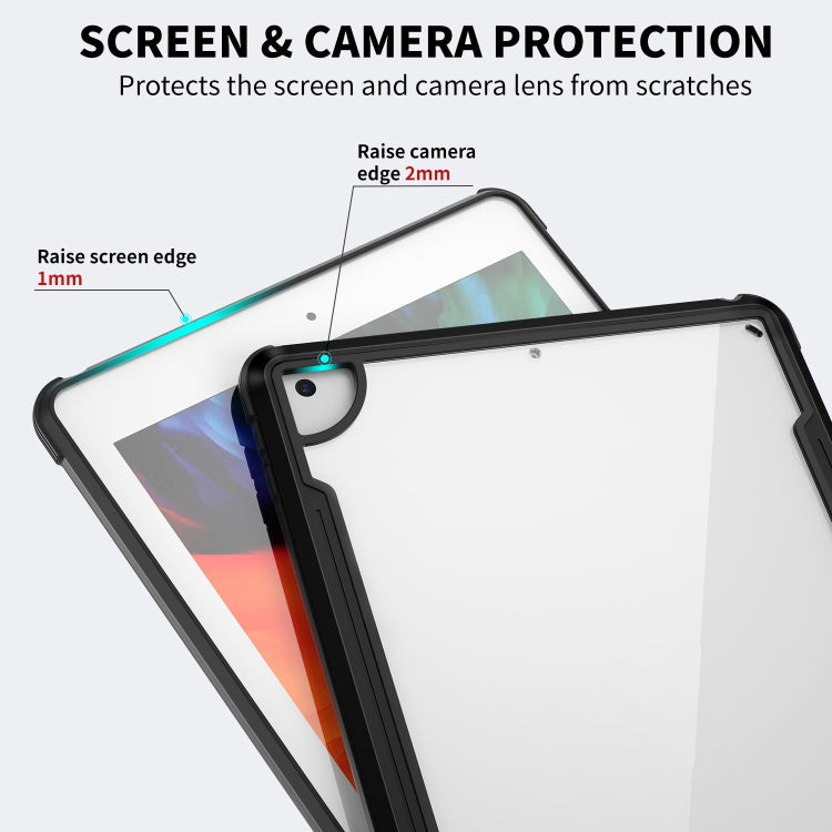 iPAKY Thunder Series Aluminum Frame + TPU Bumper + Clear PC Shockproof Case For iPad Air 2022 / 2020 10.9(Black) - iPad Air (2022) / (2020) 10.9 Cases by buy2fix | Online Shopping UK | buy2fix