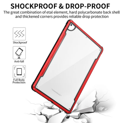 iPAKY Thunder Series Aluminum Frame + TPU Bumper + Clear PC Shockproof Case For iPad Air 2022 / 2020 10.9(Red) - iPad Air (2022) / (2020) 10.9 Cases by buy2fix | Online Shopping UK | buy2fix