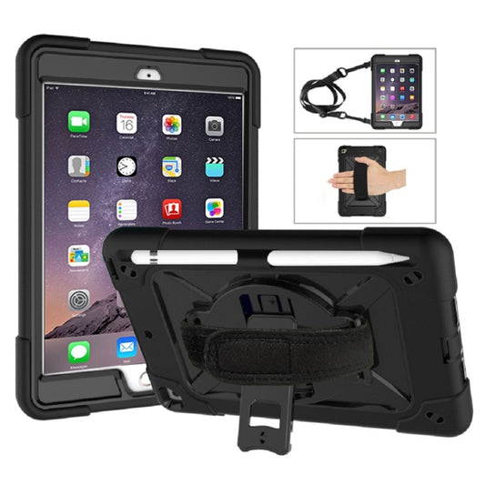 Contrast Color Silicone + PC Combination Case with Holder For iPad mini 3(Black) - iPad Mini 4 & 3 & 2 & 1 Cases by buy2fix | Online Shopping UK | buy2fix