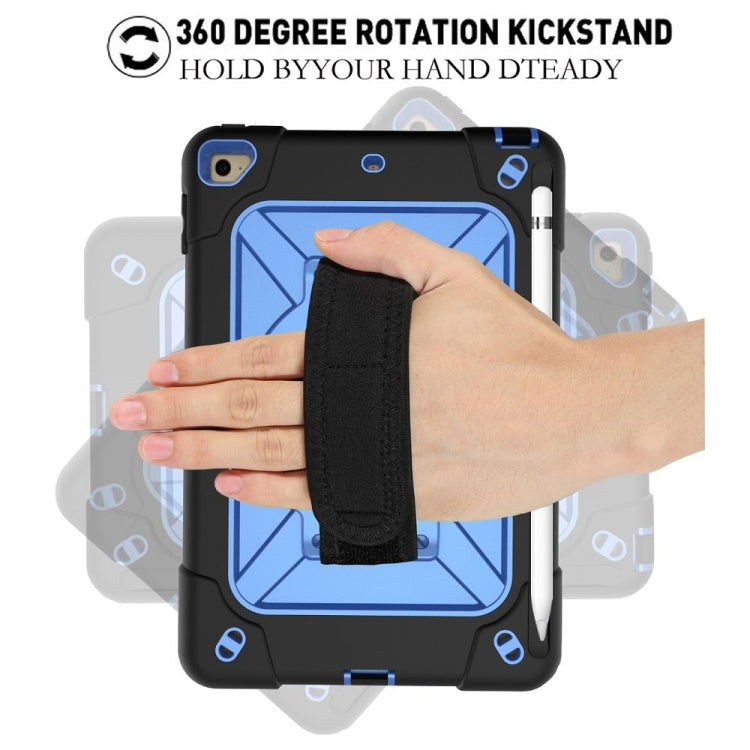Contrast Color Silicone + PC Combination Case with Holder For iPad mini 3(Black + Blue) - iPad Mini 4 & 3 & 2 & 1 Cases by buy2fix | Online Shopping UK | buy2fix