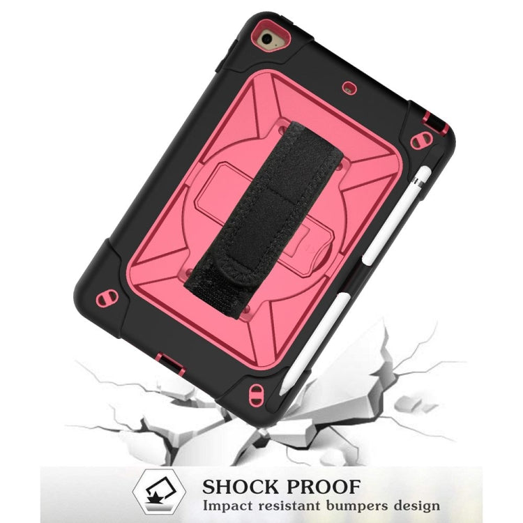 Contrast Color Silicone + PC Combination Case with Holder For iPad mini 3(Black + Rose Red) - iPad Mini 4 & 3 & 2 & 1 Cases by buy2fix | Online Shopping UK | buy2fix