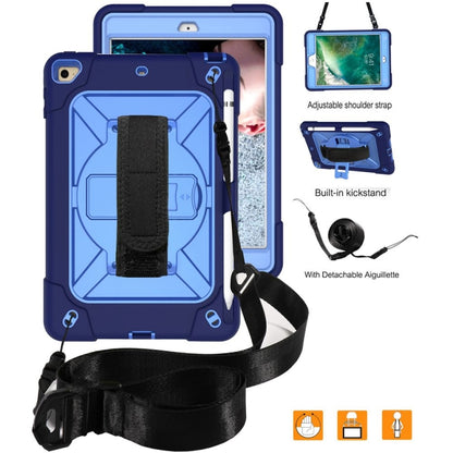 Contrast Color Silicone + PC Combination Case with Holder For iPad mini 3(Navy Blue + Blue) - iPad Mini 4 & 3 & 2 & 1 Cases by buy2fix | Online Shopping UK | buy2fix