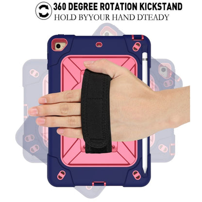 Contrast Color Silicone + PC Combination Case with Holder For iPad mini 3(Navy Blue + Rose Red) - iPad Mini 4 & 3 & 2 & 1 Cases by buy2fix | Online Shopping UK | buy2fix