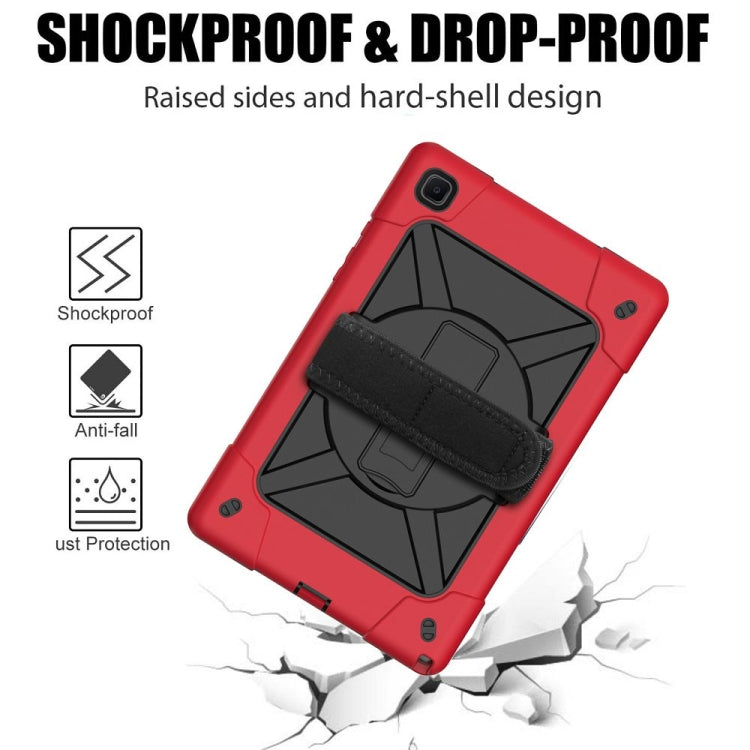 For Samsung Galaxy Tab A7 10.4 (2020) T500 Contrast Color Silicone + PC Combination Case with Holder(Red + Black) - Other Galaxy Tab PC by buy2fix | Online Shopping UK | buy2fix