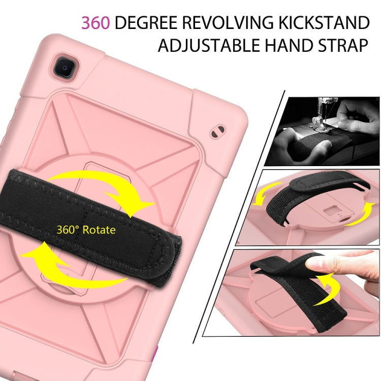 For Samsung Galaxy Tab A7 10.4 (2020) T500 Contrast Color Silicone + PC Combination Case with Holder(Rose Gold) - Other Galaxy Tab PC by buy2fix | Online Shopping UK | buy2fix