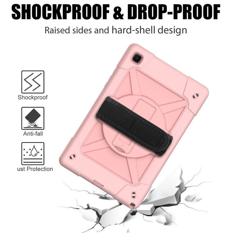 For Samsung Galaxy Tab A7 10.4 (2020) T500 Contrast Color Silicone + PC Combination Case with Holder(Rose Gold) - Other Galaxy Tab PC by buy2fix | Online Shopping UK | buy2fix
