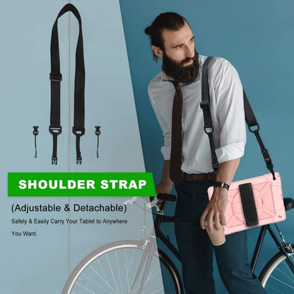 For Samsung Galaxy Tab A7 10.4 (2020) T500 Contrast Color Silicone + PC Combination Case with Holder(Rose Gold) - Other Galaxy Tab PC by buy2fix | Online Shopping UK | buy2fix