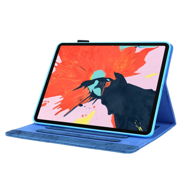 For iPad Pro 11 inch (2018) Business Style Horizontal Flip Leather Case, with Holder & Card Slot & Photo Frame & Sleep / Wake-up Function(Blue) - iPad Pro 11 (2018) Cases by buy2fix | Online Shopping UK | buy2fix