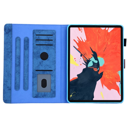 For iPad Pro 11 inch (2018) Business Style Horizontal Flip Leather Case, with Holder & Card Slot & Photo Frame & Sleep / Wake-up Function(Blue) - iPad Pro 11 (2018) Cases by buy2fix | Online Shopping UK | buy2fix