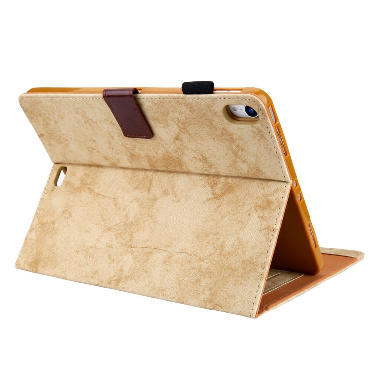 For iPad Pro 11 inch (2018) Business Style Horizontal Flip Leather Case, with Holder & Card Slot & Photo Frame & Sleep / Wake-up Function(Yellow) - iPad Pro 11 (2018) Cases by buy2fix | Online Shopping UK | buy2fix
