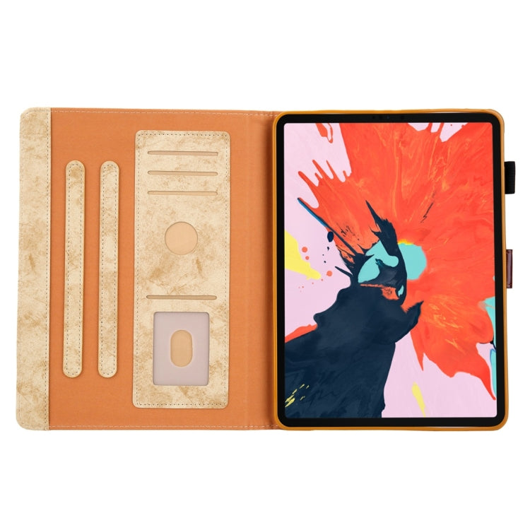 For iPad Pro 11 inch (2018) Business Style Horizontal Flip Leather Case, with Holder & Card Slot & Photo Frame & Sleep / Wake-up Function(Yellow) - iPad Pro 11 (2018) Cases by buy2fix | Online Shopping UK | buy2fix