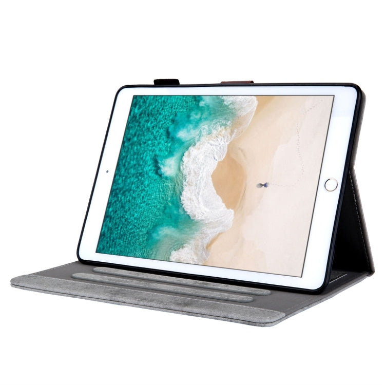 For iPad 10.2 2021 / 2020 / 2019 Business Style Horizontal Flip Leather Case, with Holder & Card Slot & Photo Frame & Sleep / Wake-up Function(Grey) - iPad 10.2 Cases by buy2fix | Online Shopping UK | buy2fix