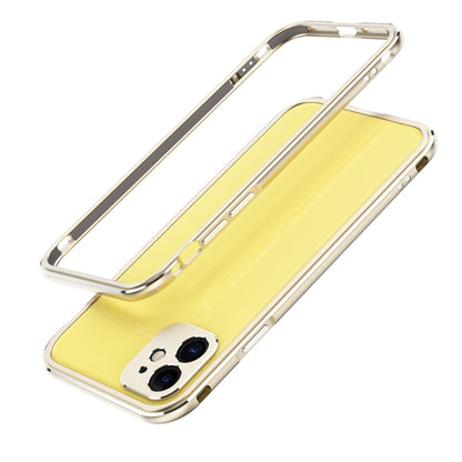 For iPhone 11 Pro Aurora Series Lens Protector + Metal Frame Protective Case (Gold) - iPhone 11 Pro Cases by buy2fix | Online Shopping UK | buy2fix