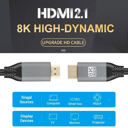 HDMI2.1 8K 120Hz High Dynamic HD Cable, Cable Length:2m by buy2fix