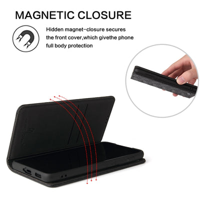 For Samsung Galaxy S21 5G Fierre Shann Crocodile Texture Magnetic Horizontal Flip Genuine Leather Case with Holder & Card Slot(Black) - Galaxy S21 5G Cases by FIERRE SHANN | Online Shopping UK | buy2fix