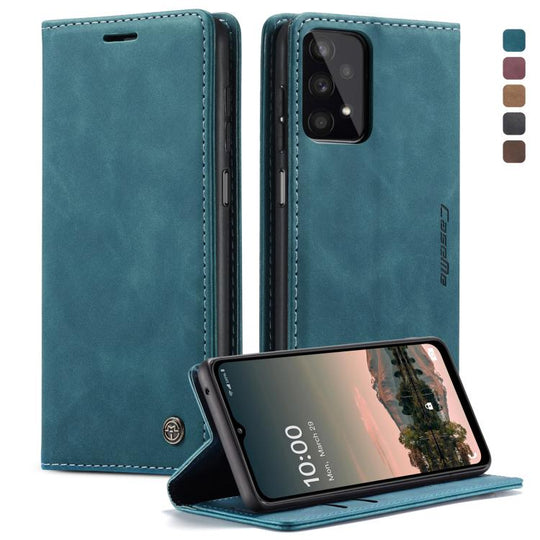 For Samsung Galaxy A32 5G CaseMe 013 Multifunctional Horizontal Flip Leather Case with Holder & Card Slot & Wallet(Blue)