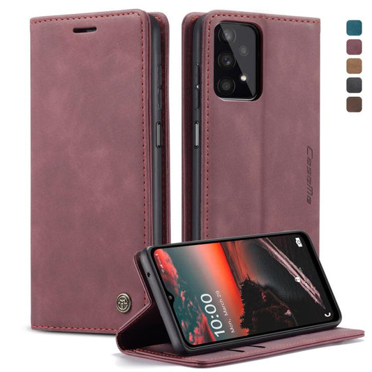 For Samsung Galaxy A32 5G CaseMe 013 Multifunctional Horizontal Flip Leather Case with Holder & Card Slot & Wallet(Wine Red) - Galaxy Phone Cases by CaseMe | Online Shopping UK | buy2fix
