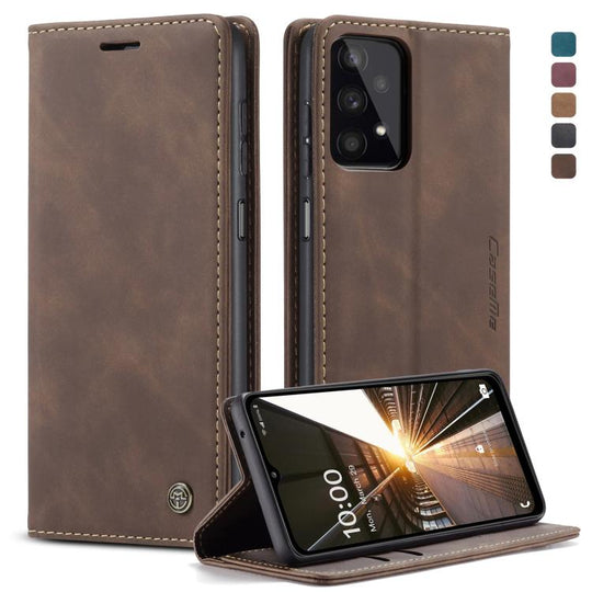 For Samsung Galaxy A32 5G CaseMe 013 Multifunctional Horizontal Flip Leather Case with Holder & Card Slot & Wallet(Coffee)
