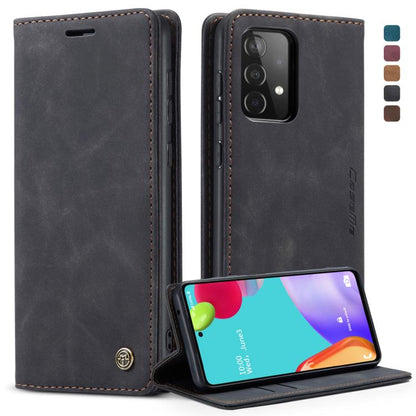 For Samsung Galaxy A52 5G / 4G CaseMe 013 Multifunctional Horizontal Flip Leather Case with Holder & Card Slot & Wallet(Black) by CaseMe