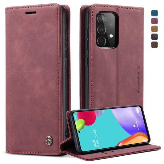 For Samsung Galaxy A52 5G / 4G CaseMe 013 Multifunctional Horizontal Flip Leather Case with Holder & Card Slot & Wallet(Wine Red) - Galaxy Phone Cases by CaseMe | Online Shopping UK | buy2fix