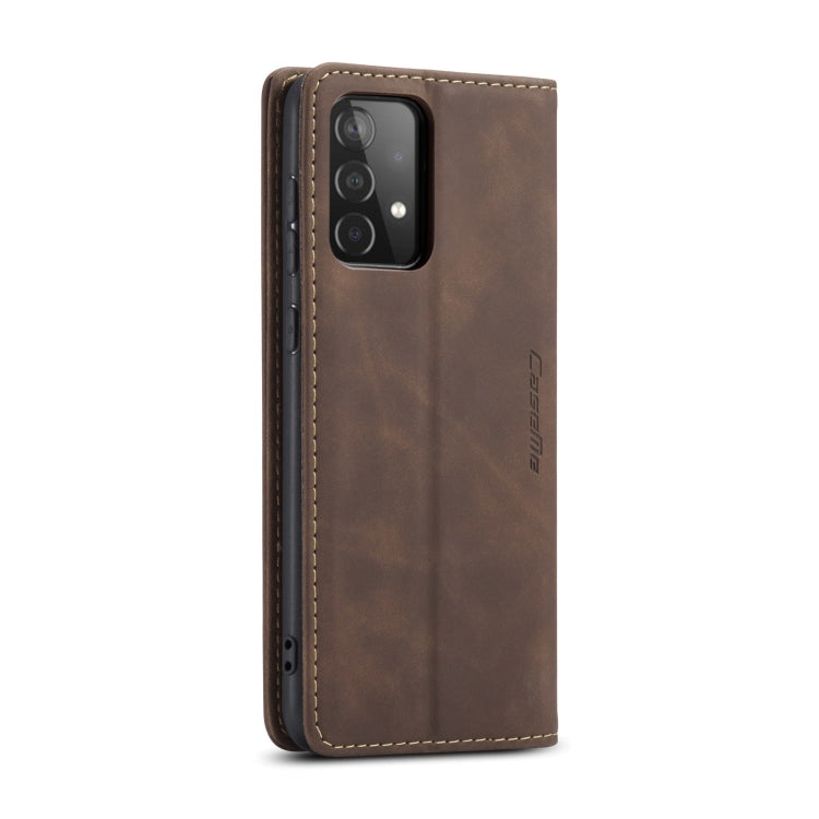 For Samsung Galaxy A52 5G / 4G CaseMe 013 Multifunctional Horizontal Flip Leather Case with Holder & Card Slot & Wallet(Coffee) by CaseMe