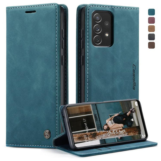 For Samsung Galaxy A72 5G / 4G CaseMe 013 Multifunctional Horizontal Flip Leather Case with Holder & Card Slot & Wallet(Blue) - Galaxy Phone Cases by CaseMe | Online Shopping UK | buy2fix