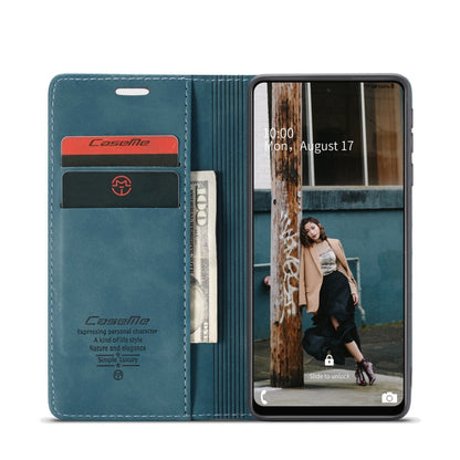 For Samsung Galaxy A72 5G / 4G CaseMe 013 Multifunctional Horizontal Flip Leather Case with Holder & Card Slot & Wallet(Blue) - Galaxy Phone Cases by CaseMe | Online Shopping UK | buy2fix