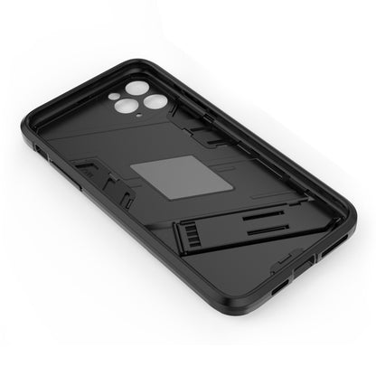 For iPhone 11 Pro Max Punk Armor 2 in 1 PC + TPU Shockproof Case with Invisible Holder (Blue) by buy2fix