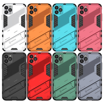 For iPhone 11 Pro Max Punk Armor 2 in 1 PC + TPU Shockproof Case with Invisible Holder (Blue) by buy2fix