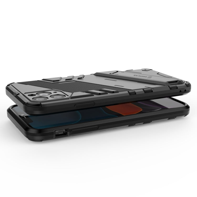 For iPhone 11 Pro Max Punk Armor 2 in 1 PC + TPU Shockproof Case with Invisible Holder (Light Red) by buy2fix