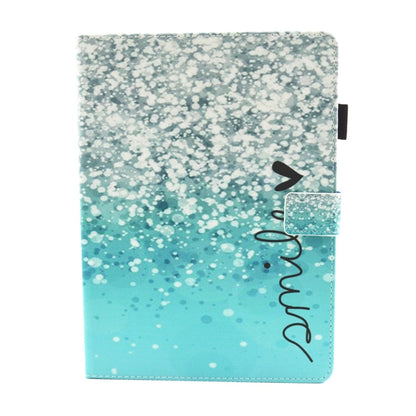 For iPad 10.2 2021 / 2020 / 2019 Coloured Drawing Pattern Horizontal Flip Leather Case with Holder & Card Slots & Photo Frame(Beautiful Bubbles) - iPad 10.2 Cases by buy2fix | Online Shopping UK | buy2fix