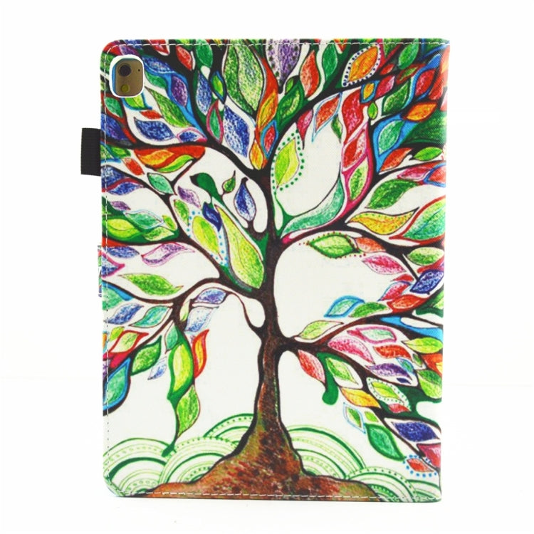 For iPad 10.2 2021 / 2020 / 2019 Coloured Drawing Pattern Horizontal Flip Leather Case with Holder & Card Slots & Photo Frame(Life Tree) - iPad 10.2 Cases by buy2fix | Online Shopping UK | buy2fix