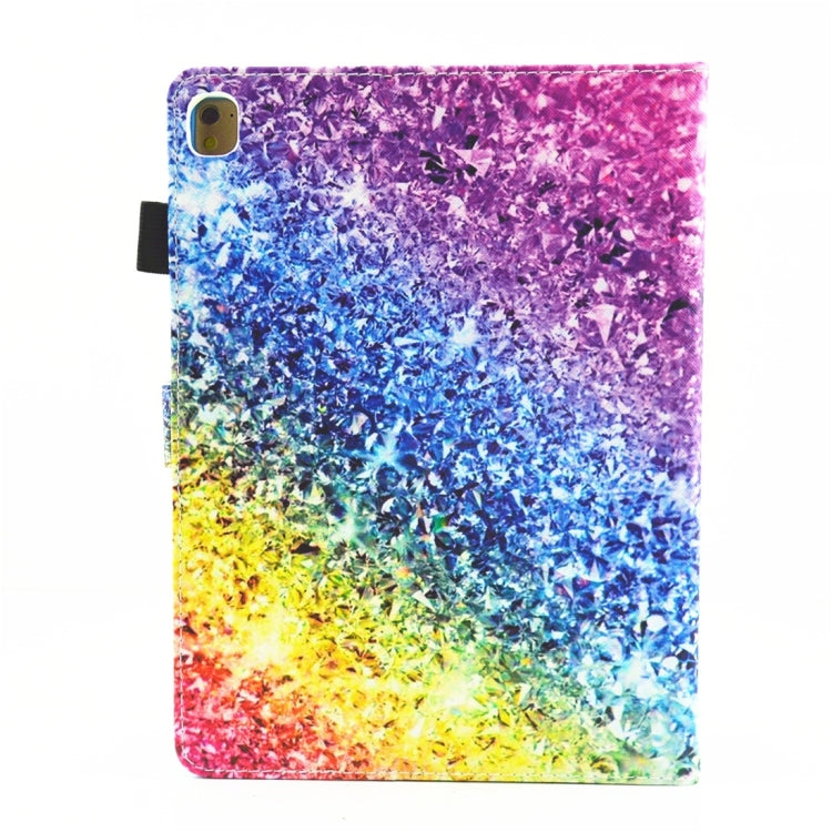 For iPad 10.2 2021 / 2020 / 2019 Coloured Drawing Pattern Horizontal Flip Leather Case with Holder & Card Slots & Photo Frame(Colorful Diamond) - iPad 10.2 Cases by buy2fix | Online Shopping UK | buy2fix