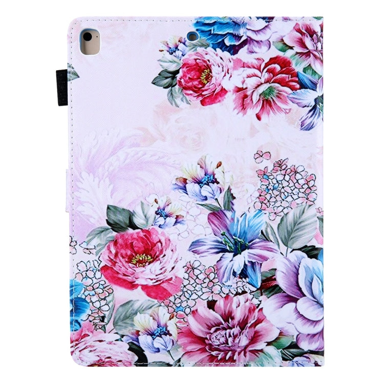 For iPad 10.2 2021 / 2020 / 2019 Coloured Drawing Pattern Horizontal Flip Leather Case with Holder & Card Slots & Photo Frame(Rose) - iPad 10.2 Cases by buy2fix | Online Shopping UK | buy2fix