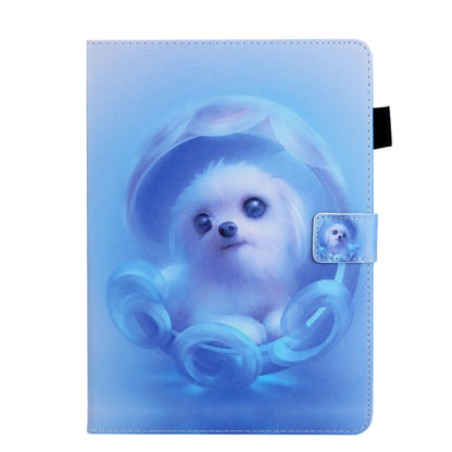 For iPad 10.2 2021 / 2020 / 2019 Coloured Drawing Pattern Horizontal Flip Leather Case with Holder & Card Slots & Photo Frame(Dog) - iPad 10.2 Cases by buy2fix | Online Shopping UK | buy2fix